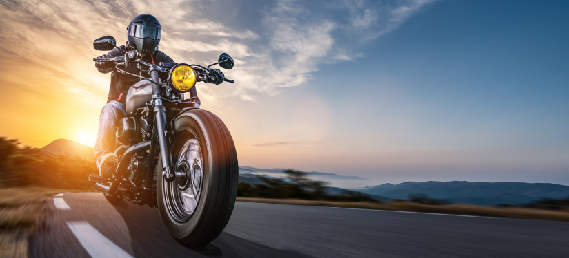 motorcycle on highway