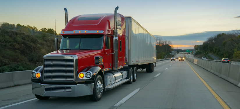 truck on highway